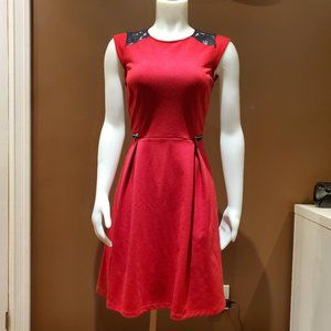Red A-Line Dress.